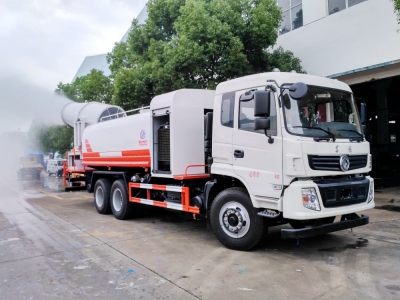 東風(fēng)隨專后雙橋抑塵車(16方水罐、60-120米霧炮機(jī))
